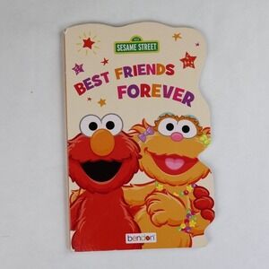 Sesame Street Best Friends Forever Elmo Zoe Shaped Board Book Bendon 355957